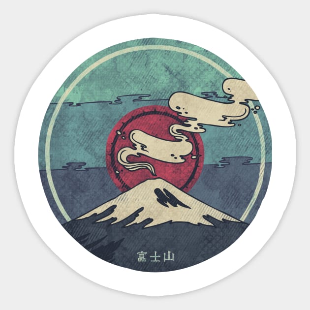 Fuji Sticker by againstbound